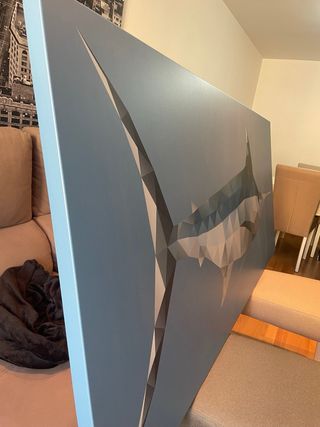 Cuadro Pez Marlin Geométrico