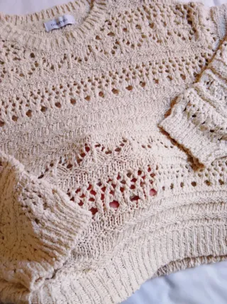 Jersey Calaos Tintoretto Beige Talla L , nuevo