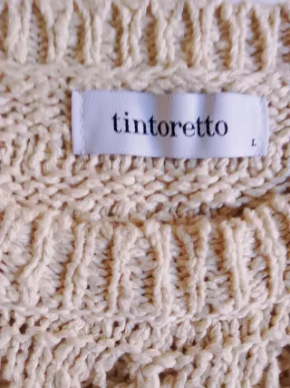Jersey Calaos Tintoretto Beige Talla L , nuevo