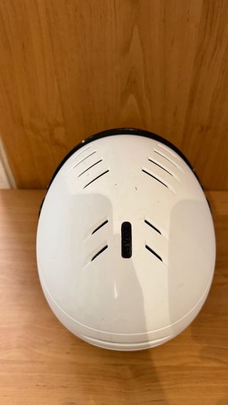 Casco esquí junior blanco con visera