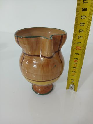 Brocca Caraffa Terracotta Ceramica Decorata Mano