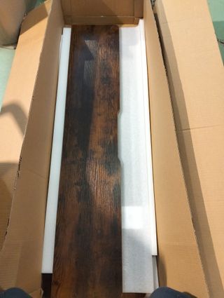 VASAGLE Escritorio Eléctrico de Altura Regulable 60x120x(72-120) cm, Marrón Rústico LSD172X01