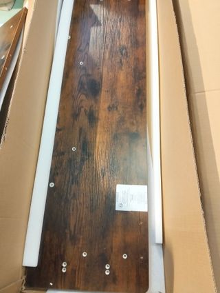 VASAGLE Escritorio Eléctrico de Altura Regulable 60x120x(72-120) cm, Marrón Rústico LSD172X01