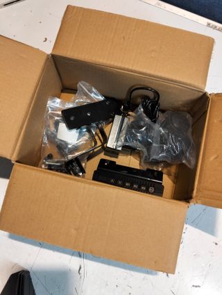 VASAGLE Escritorio Eléctrico de Altura Regulable 60x120x(72-120) cm, Marrón Rústico LSD172X01