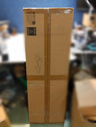 VASAGLE Escritorio Eléctrico de Altura Regulable 60x120x(72-120) cm, Marrón Rústico LSD172X01