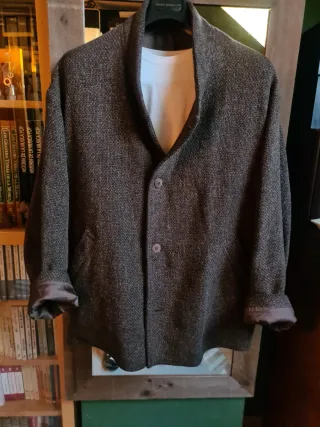 Chaqueta Lana/lino David Valls Marrón Talla 52/5XL