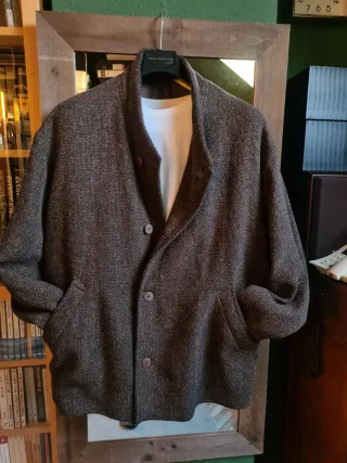 Chaqueta Lana/lino David Valls Marrón Talla 52/5XL