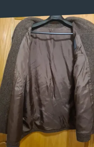 Chaqueta Lana/lino David Valls Marrón Talla 52/5XL