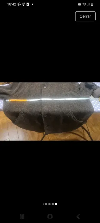 Chaqueta Lana/lino David Valls Marrón Talla 52/5XL