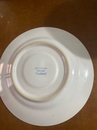 4 Cuencos y 4 Platos Porcelana Antigua