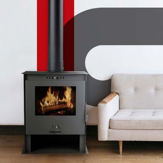 Estufa hogar Theca Ecodesign 707 de leña