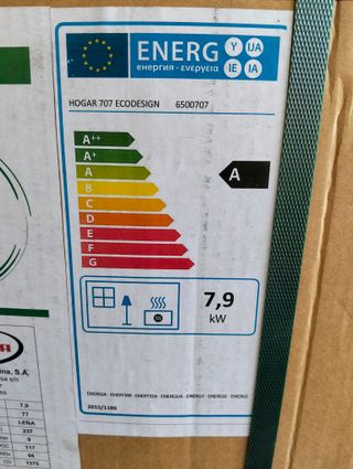 Estufa hogar Theca Ecodesign 707 de leña