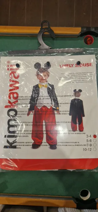 Disfraz Mickey Mouse 3-4 años