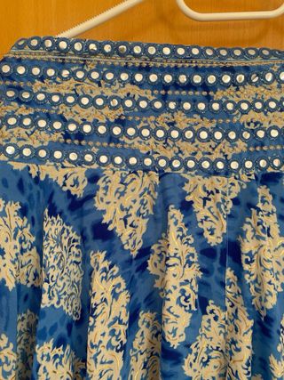 Falda larga estampada talla única