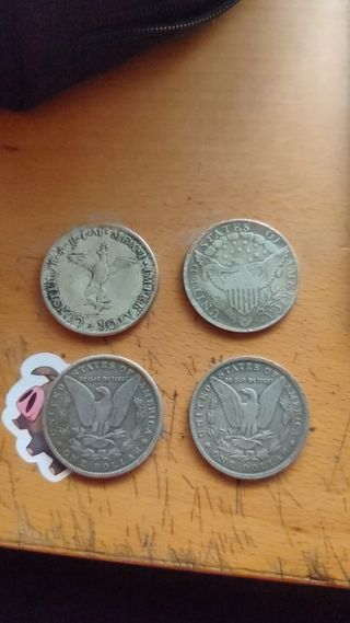 Lote 4 monedas antiguas, escucho ofertas