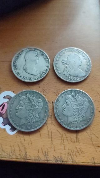 Lote 4 monedas antiguas, escucho ofertas