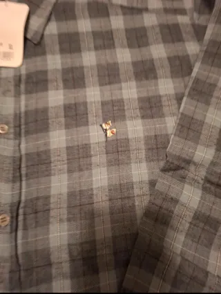 Camisa de cuadros en tonos verdes XL