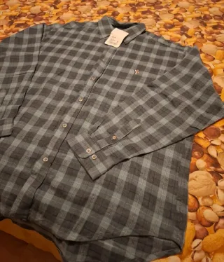 Camisa de cuadros en tonos verdes XL