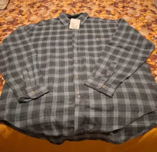 Camisa de cuadros en tonos verdes XL