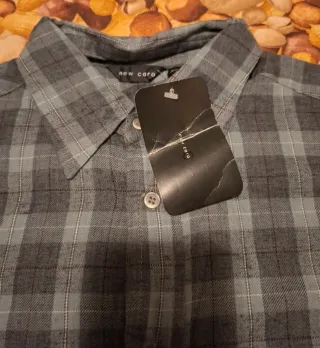 Camisa de cuadros en tonos verdes XL