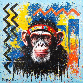 Keith, icona rock,popart su tela,per collezionisti