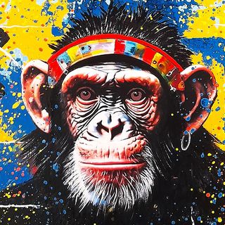 Keith, icona rock,popart su tela,per collezionisti