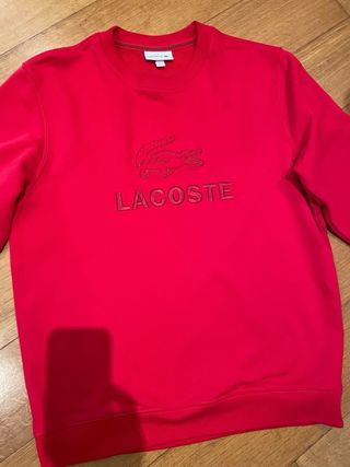 Sudadera Lacoste Roja Unisex