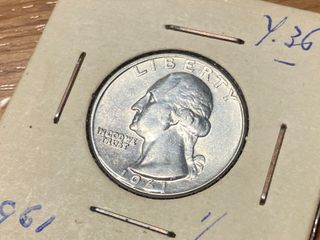 Moneda 1/4 Quarter Dollar Cuarto dolar 1961 plata