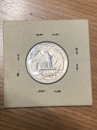 Moneda 1/4 Quarter Dollar Cuarto dolar 1961 plata