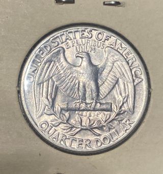Moneda 1/4 Quarter Dollar Cuarto dolar 1961 plata