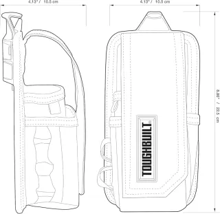 Bolso PORTAHERRAMIENTAS POLÍMETRO/VOLTÍMETRO TB-CT-34-B Tough Built