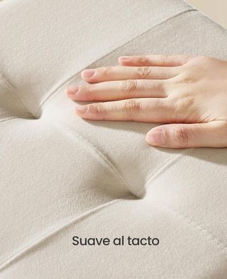 SONGMICS Puff Almacenaje Pequeño, Banco Plegable, 38 x 76 x 38,5 cm