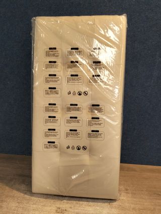 SONGMICS Puff Almacenaje Pequeño, Banco Plegable, 38 x 76 x 38,5 cm