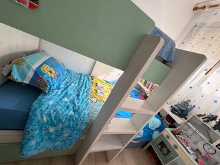 Cama litera infantil con armario