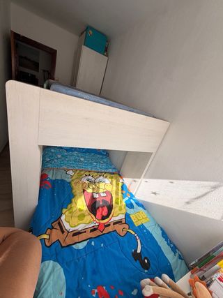 Cama litera infantil con armario