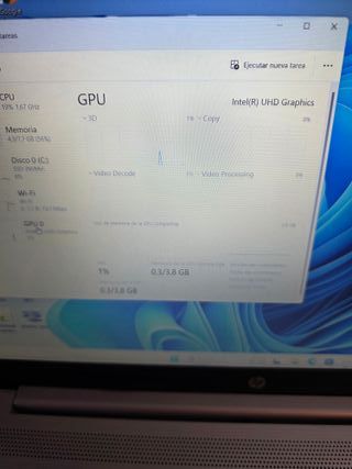 Ordenador portátil HP i3 DOCEAVA GENERACIÓN, 8RAM