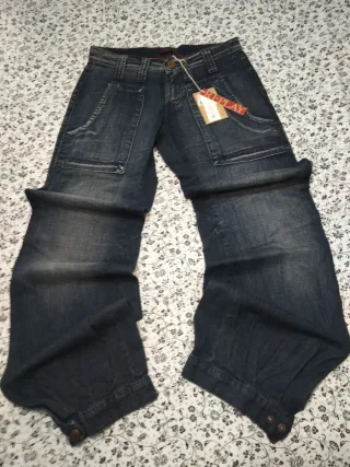 Pantalón Replay Mujer Azul talla-26 mujer o niña