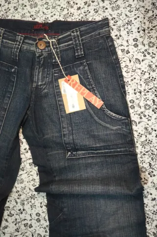 Pantalón Replay Mujer Azul talla-26 mujer o niña