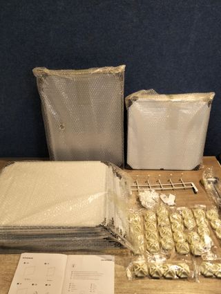 SONGMICS Mueble Zapatero Plástico, 8 Compartimentos para 32 Pares de Zapatos