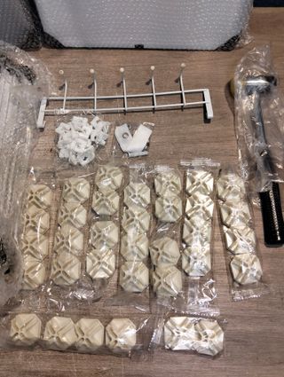 SONGMICS Mueble Zapatero Plástico, 8 Compartimentos para 32 Pares de Zapatos