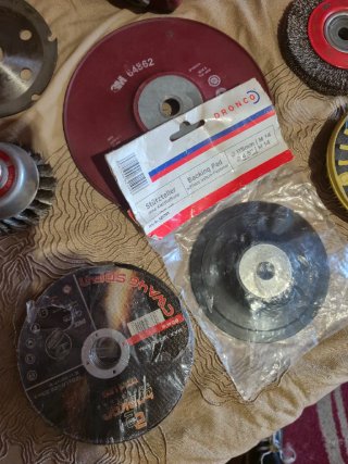 Lote discos alambre radial y bases