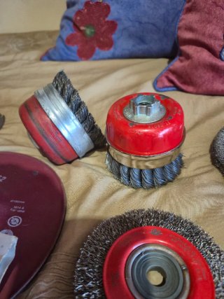 Lote discos alambre radial y bases