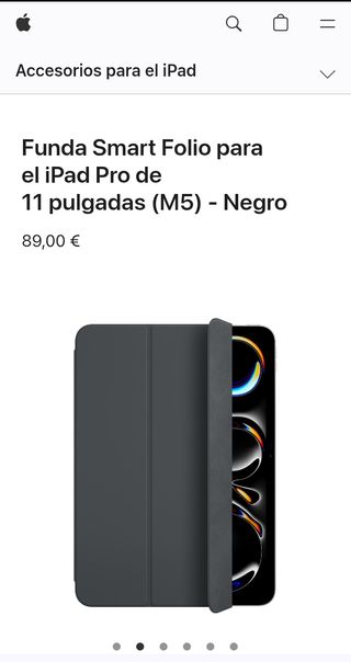 Apple Funda Smart Folio para el iPad Pro de 11 pulgadas (M5) - Negro