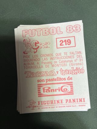 Cromos Fútbol 83 Panini