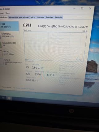 Ordenador portátil HP INTEL ICORE 3, 8RAM