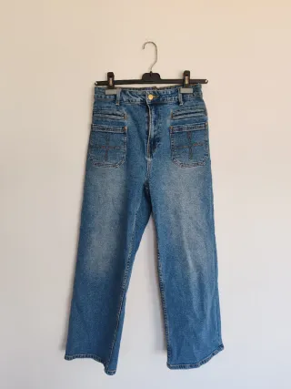 Pantalón vaquero tiro alto M