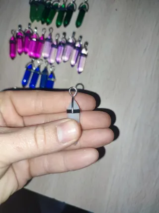 20 pc Colgantes Cristal Facetado