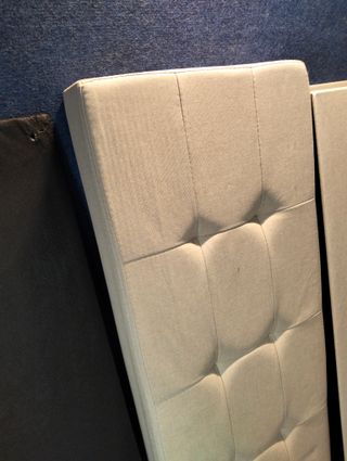 Puff Almacenaje 110 cm con Patas 112 L Blanco SONGMICS LSF018W11