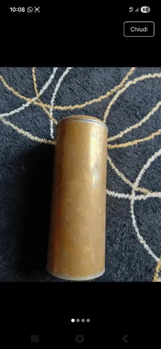 Contenitore vintage in ottone