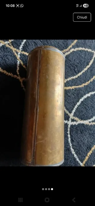 Contenitore vintage in ottone